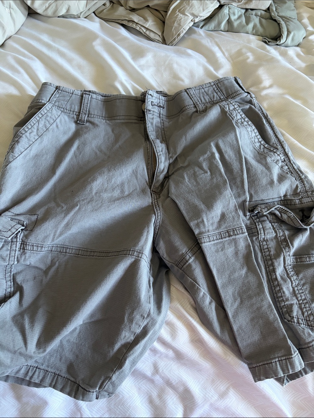 Men's Lee Gray Cargo Shorts - 34
